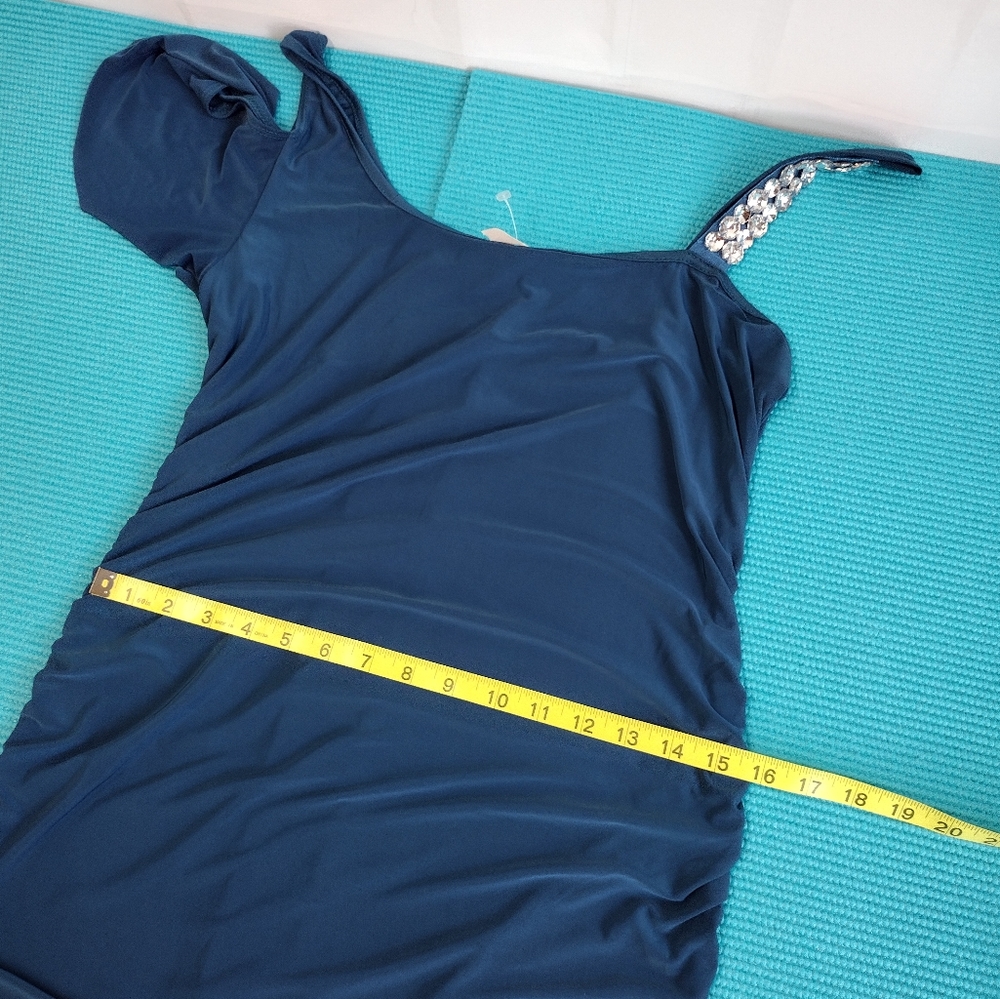 NEW Carpe Diem One Shoulder Ruched Party Dress Size XL - Picture 10 of 10
